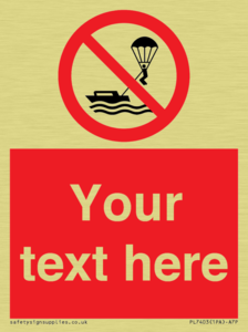 Custom No parasailing